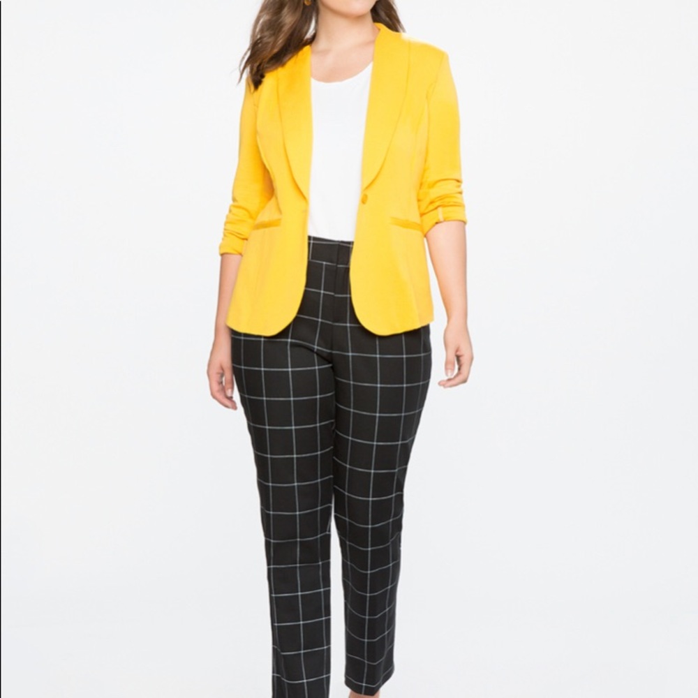 COPY - ELOQUII Windowpane Print Pants Size 18 NWT